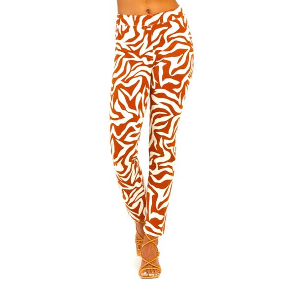 SPANX Pants - NWT Spanx On-the-Go Printed Ankle Slim Straight Pant